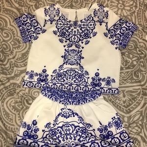 Separate 2 piece jumpsuit